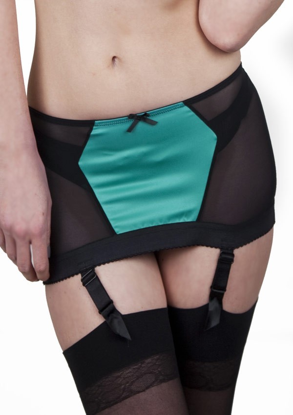 Sarcelle skirt with suspenders Paradise - Playful Promises