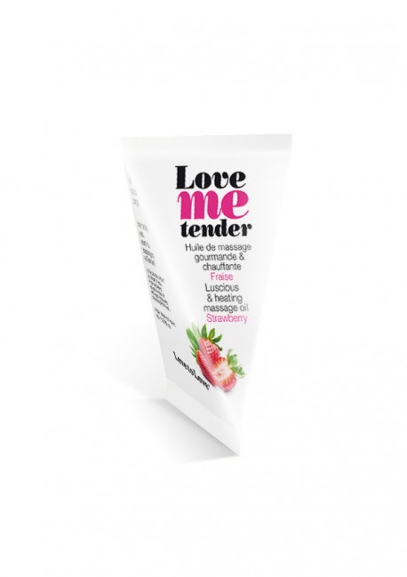 Love Me Tender strawberry massage oil in cartons Love me tender - Love to Love
